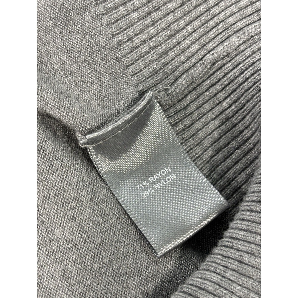 Marled Gray Cardigan Sweater Women's L Button Front Long Sleeve Soft Girl Preppy - Picture 8 of 10